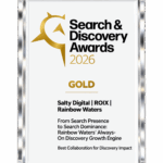 search-discover-awards-2026-Gold-Salty-Digital-Rainbowwaters Best Collaboration for Discovery Impact